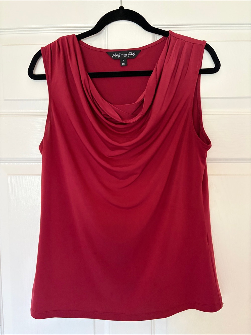 Montgomery Post  Sleeveless Blouse  - Crimson Red